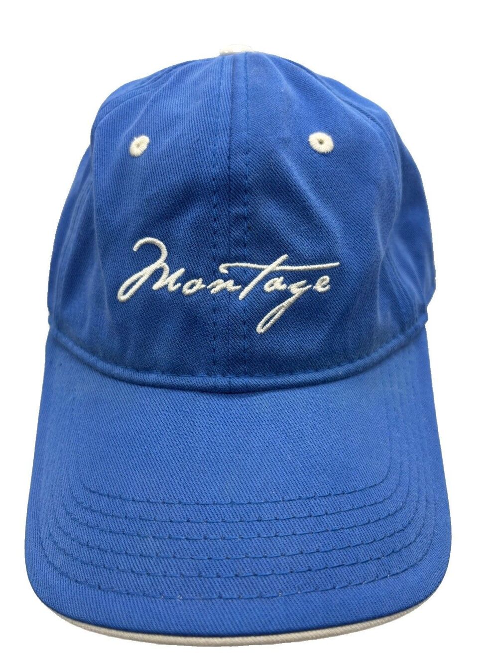 Montage Laguna Beach Strapback Hat Royal Blue Ivory Headwear Luxury Resort